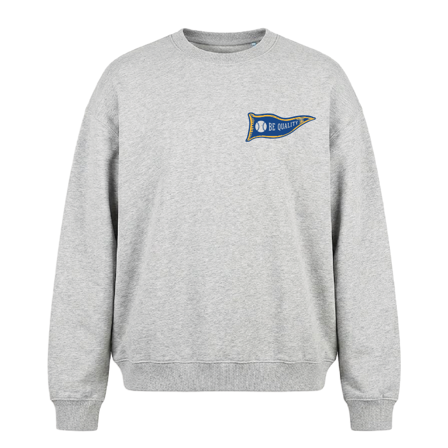 Chargers "Be Quality" Pennant Crewneck