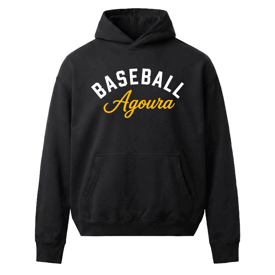 Agoura Baseball Sport Hoodie - Black