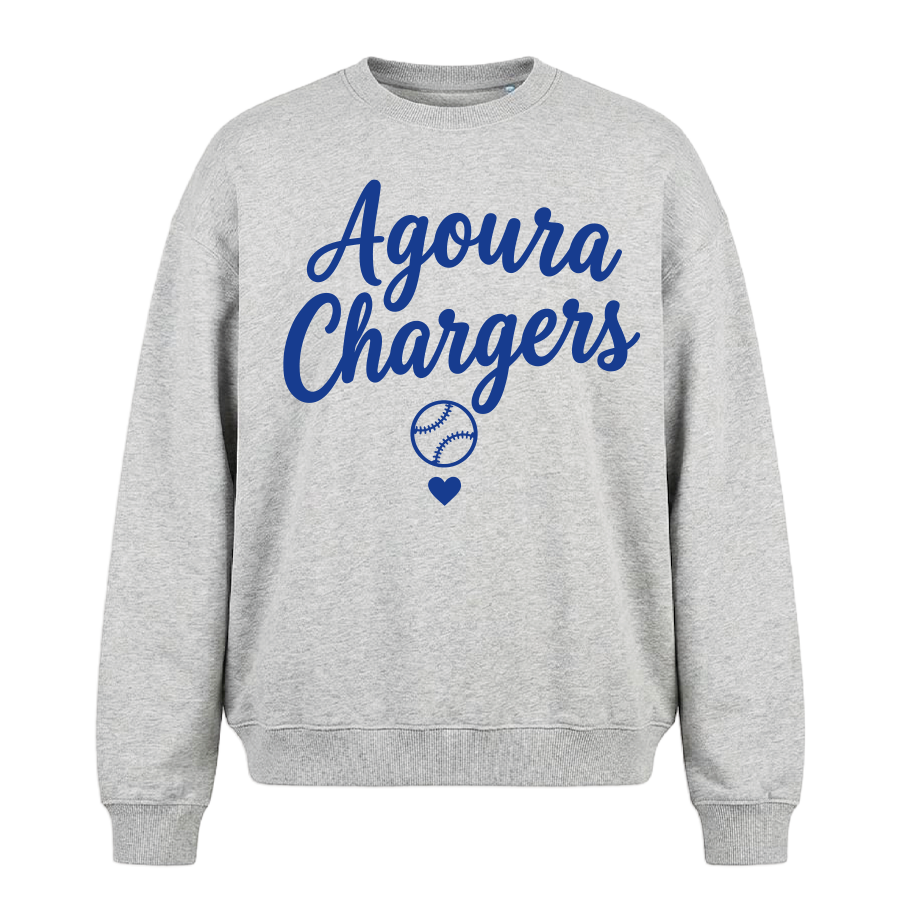 Agoura Chargers Baseball Love Crewneck
