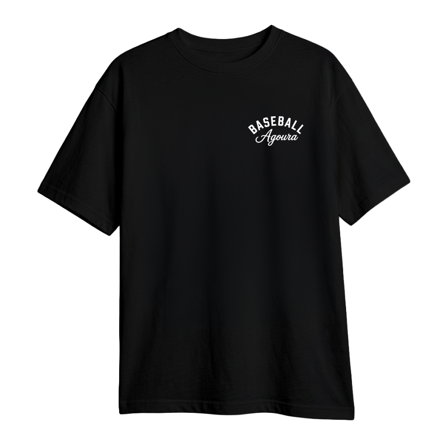 Agoura Baseball Sports Tee - Black