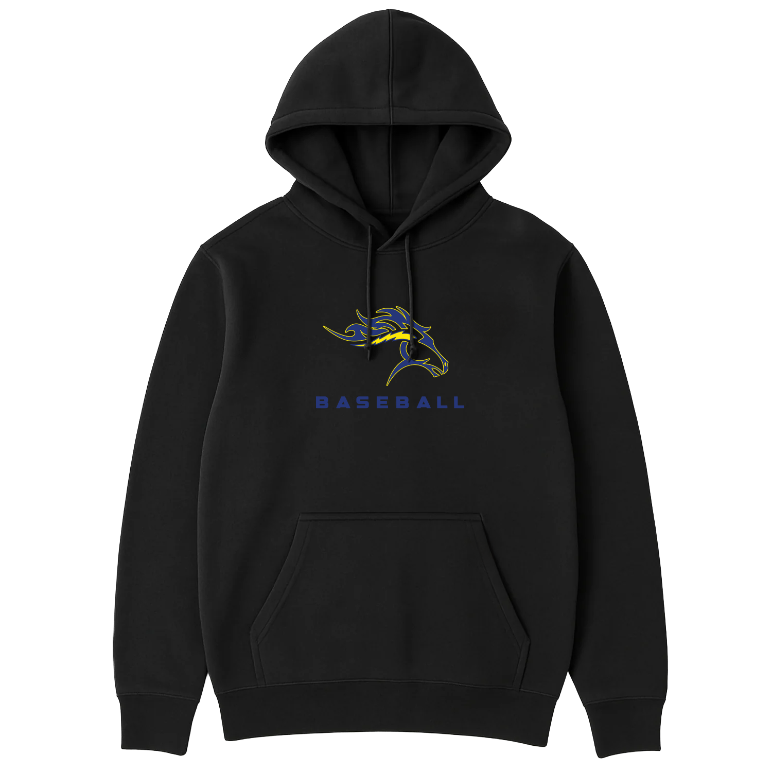 Coaches Charger Baseball Hoodie - Black